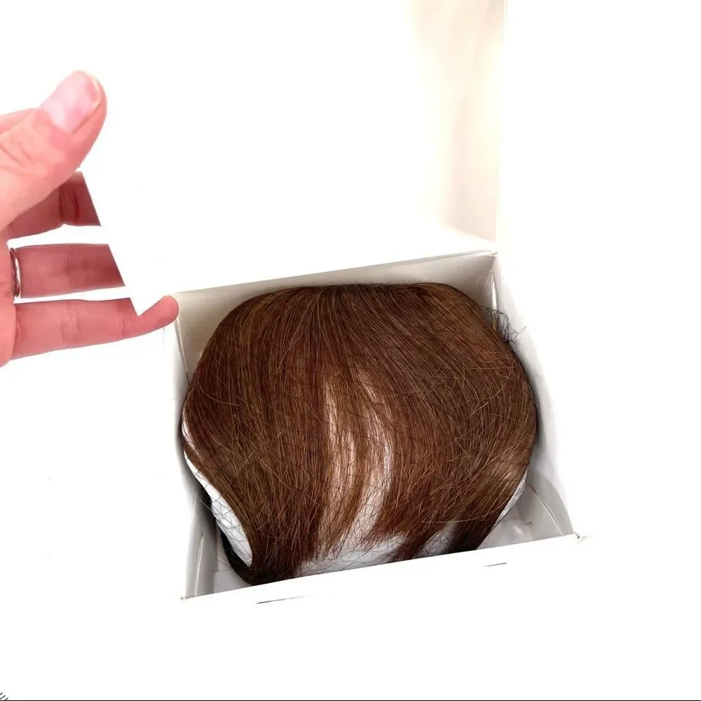 NWT‎ New Dee Thens Natural Light brown Wig bangs Halloween costume fun